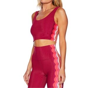 •Beach Riot• Tessa pink sports bra tank top